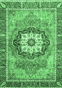 Abstract Emerald Green Modern Rug, abs3238emgrn