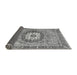 Sideview of Abstract Gray Modern Rug, abs3238gry