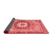 Abstract Red Modern Area Rugs