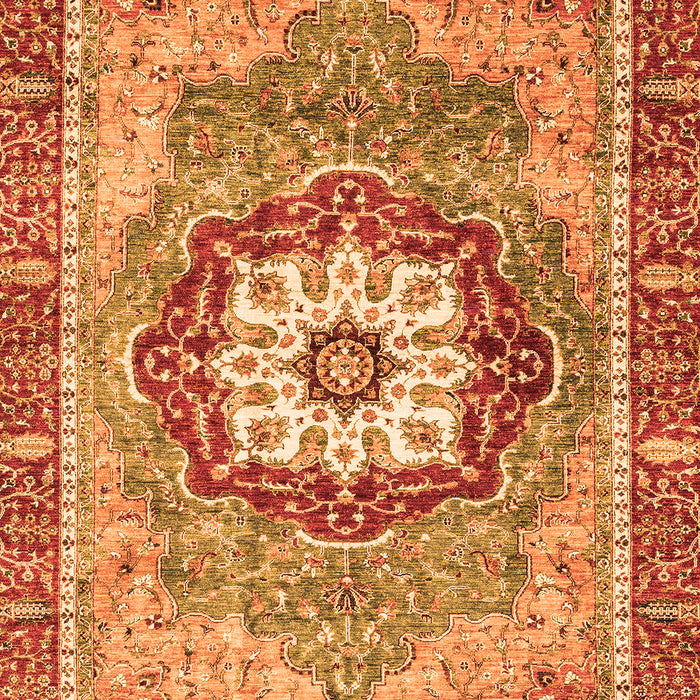 Machine Washable Abstract Orange Modern Area Rugs, wshabs3238org
