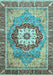 Abstract Light Blue Modern Rug, abs3238lblu