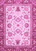 Machine Washable Abstract Pink Modern Rug, wshabs3239pnk