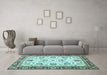 Machine Washable Abstract Light Blue Modern Rug in a Living Room, wshabs3239lblu