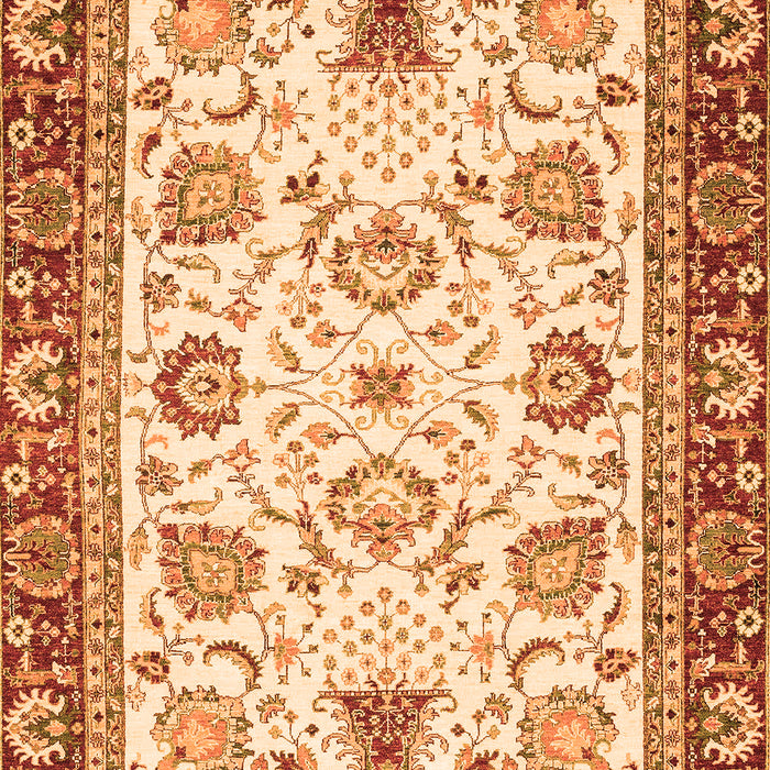 Abstract Orange Modern Rug, abs3239org