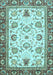 Abstract Light Blue Modern Rug, abs3239lblu