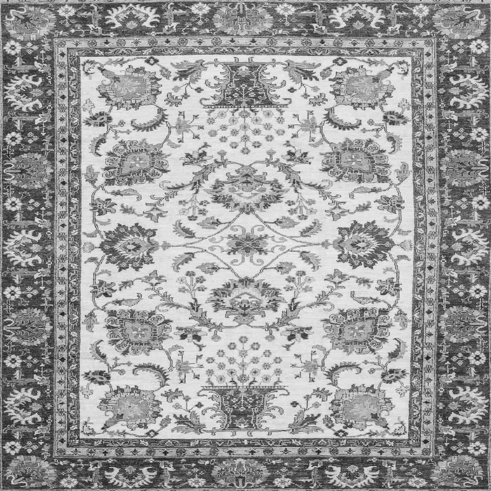Square Machine Washable Abstract Gray Modern Rug, wshabs3239gry