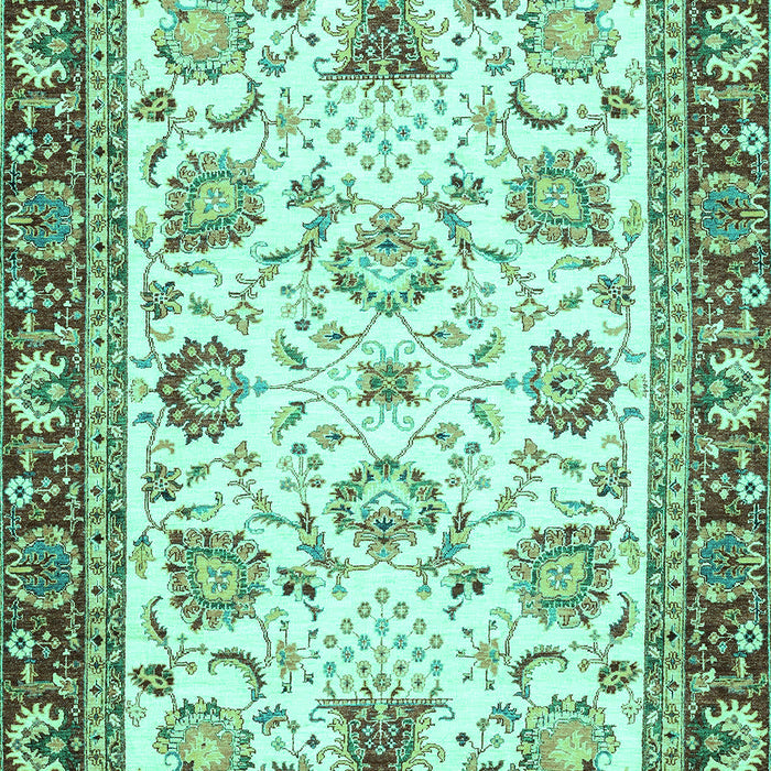 Abstract Turquoise Modern Rug, abs3239turq