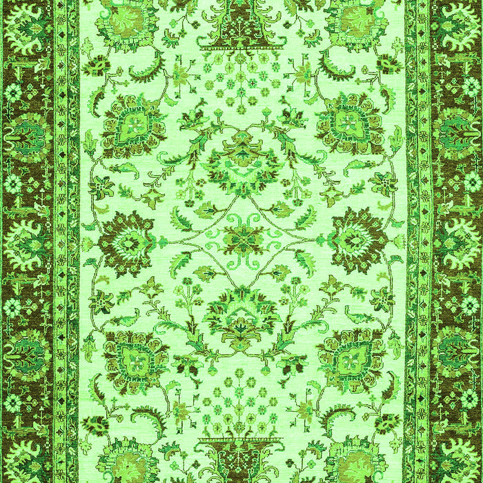 Abstract Green Modern Rug, abs3239grn