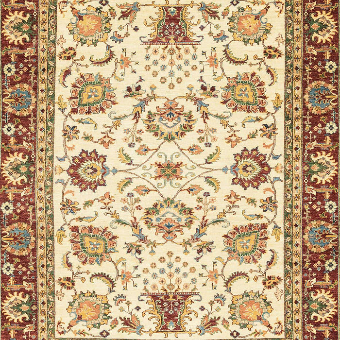 Machine Washable Abstract Red Rug, wshabs3239