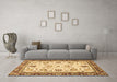 Machine Washable Abstract Brown Modern Rug in a Living Room,, wshabs3239brn