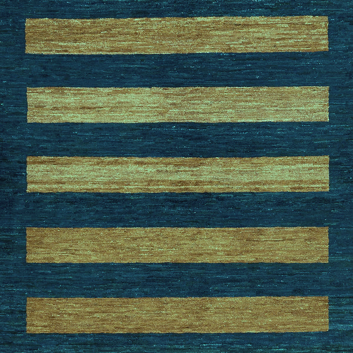 Machine Washable Abstract Turquoise Modern Area Rugs, wshabs323turq