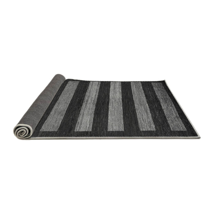 Sideview of Abstract Gray Modern Rug, abs323gry