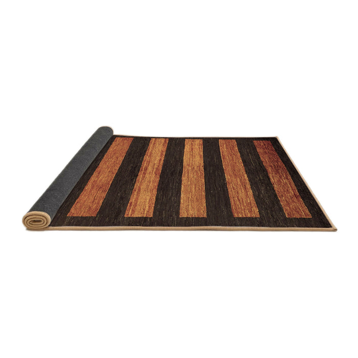 Sideview of Abstract Brown Modern Rug, abs323brn