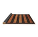 Sideview of Abstract Brown Modern Rug, abs323brn