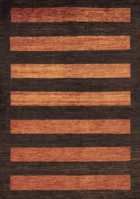 Abstract Brown Modern Rug, abs323brn