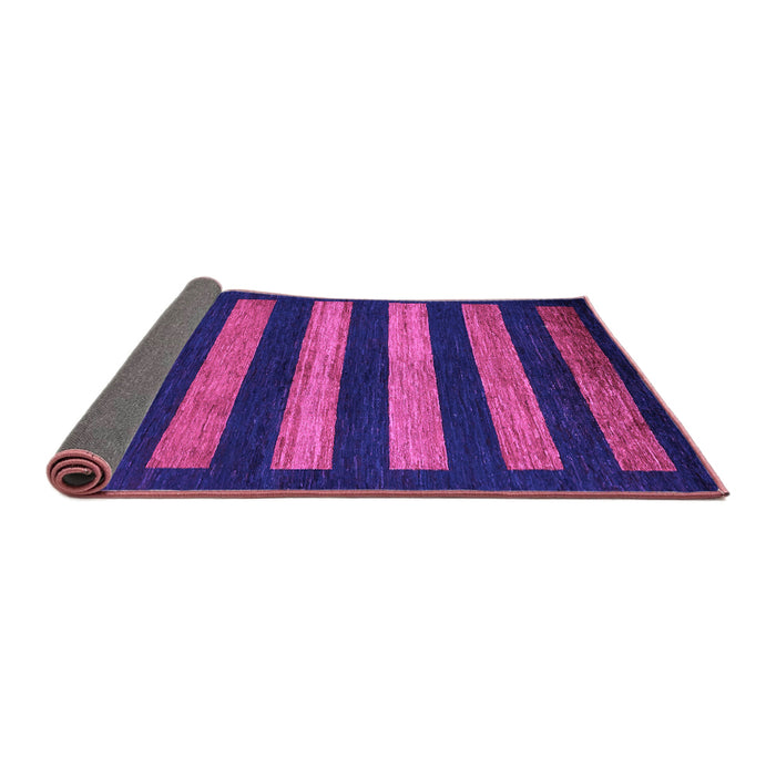 Sideview of Abstract Purple Modern Rug, abs323pur