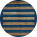 Round Machine Washable Abstract Light Blue Modern Rug, wshabs323lblu