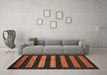 Machine Washable Abstract Brown Modern Rug in a Living Room,, wshabs323brn