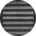 Round Machine Washable Abstract Gray Modern Rug, wshabs323gry