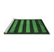 Sideview of Machine Washable Abstract Emerald Green Modern Area Rugs, wshabs323emgrn