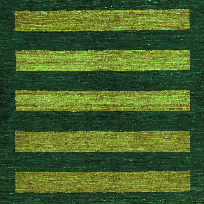 Machine Washable Abstract Green Modern Area Rugs, wshabs323grn
