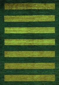 Abstract Green Modern Rug, abs323grn