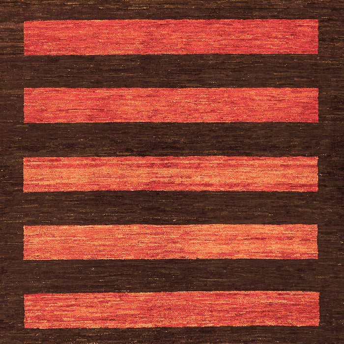 Machine Washable Abstract Orange Modern Area Rugs, wshabs323org
