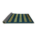 Sideview of Abstract Turquoise Modern Rug, abs323turq