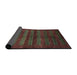 Sideview of Abstract Red Modern Rug, abs324