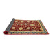 Sideview of Abstract Red Modern Rug, abs3240