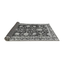 Sideview of Abstract Gray Modern Rug, abs3240gry