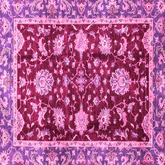 Square Abstract Pink Modern Rug, abs3240pnk