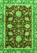 Machine Washable Abstract Green Modern Area Rugs, wshabs3240grn