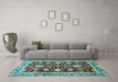 Machine Washable Abstract Light Blue Modern Rug in a Living Room, wshabs3240lblu