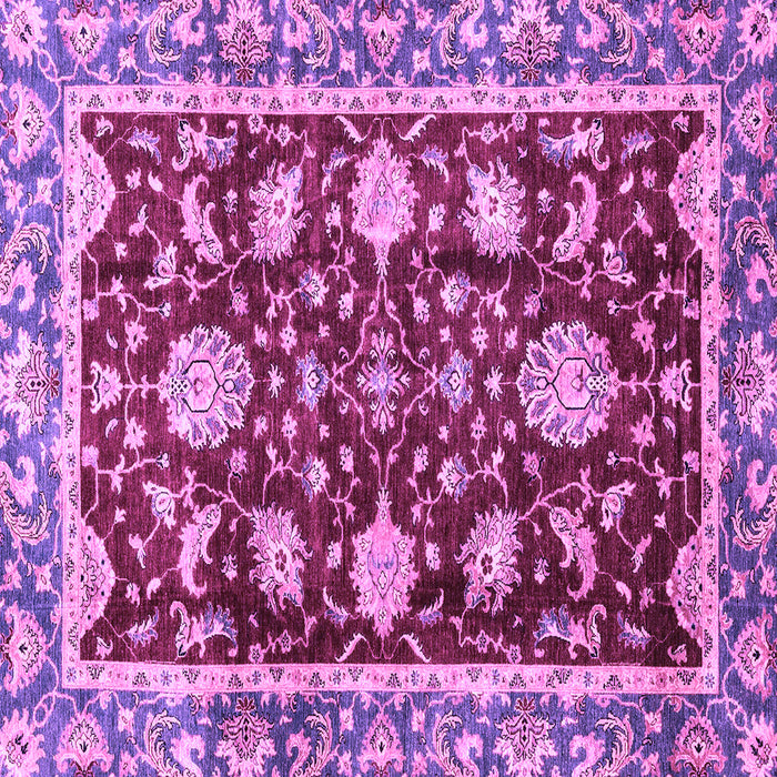 Square Machine Washable Abstract Purple Modern Area Rugs, wshabs3240pur