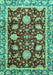 Machine Washable Abstract Turquoise Modern Area Rugs, wshabs3240turq