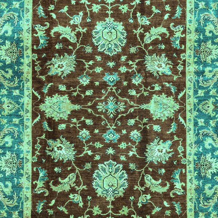 Abstract Turquoise Modern Rug, abs3240turq