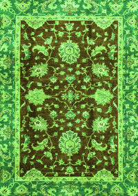 Abstract Green Modern Rug, abs3240grn