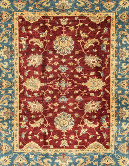 Abstract Red Modern Rug, abs3240