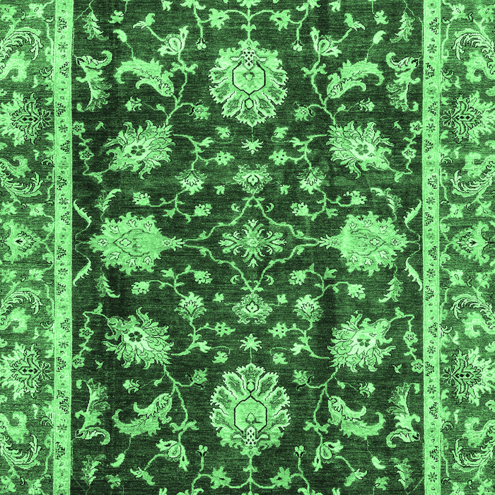 Machine Washable Abstract Emerald Green Modern Area Rugs, wshabs3240emgrn