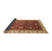 Sideview of Abstract Red Modern Rug, abs3241