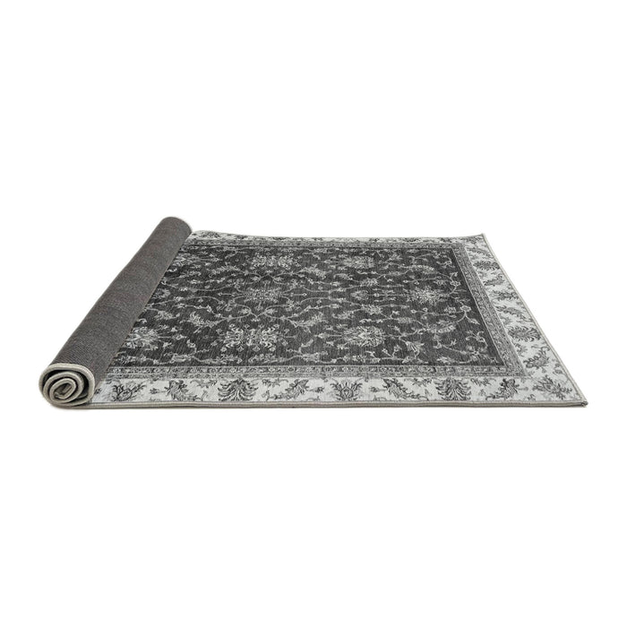 Sideview of Abstract Gray Modern Rug, abs3241gry