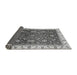 Sideview of Abstract Gray Modern Rug, abs3241gry