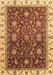 Machine Washable Abstract Brown Modern Rug, wshabs3241brn