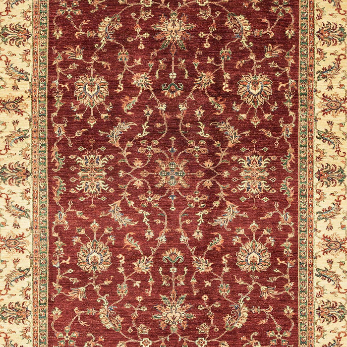 Machine Washable Abstract Red Rug, wshabs3241