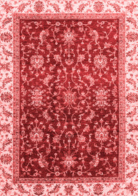 Abstract Red Modern Rug, abs3241red