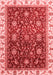 Abstract Red Modern Area Rugs