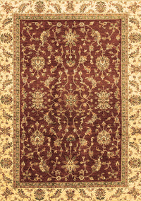 Abstract Brown Modern Rug, abs3241brn