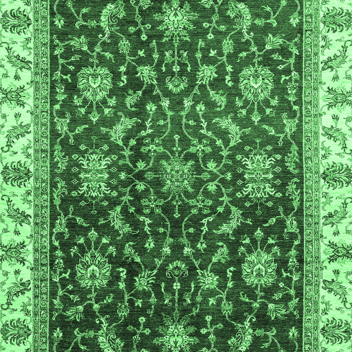 Machine Washable Abstract Emerald Green Modern Area Rugs, wshabs3241emgrn