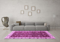 Machine Washable Abstract Purple Modern Rug, wshabs3241pur